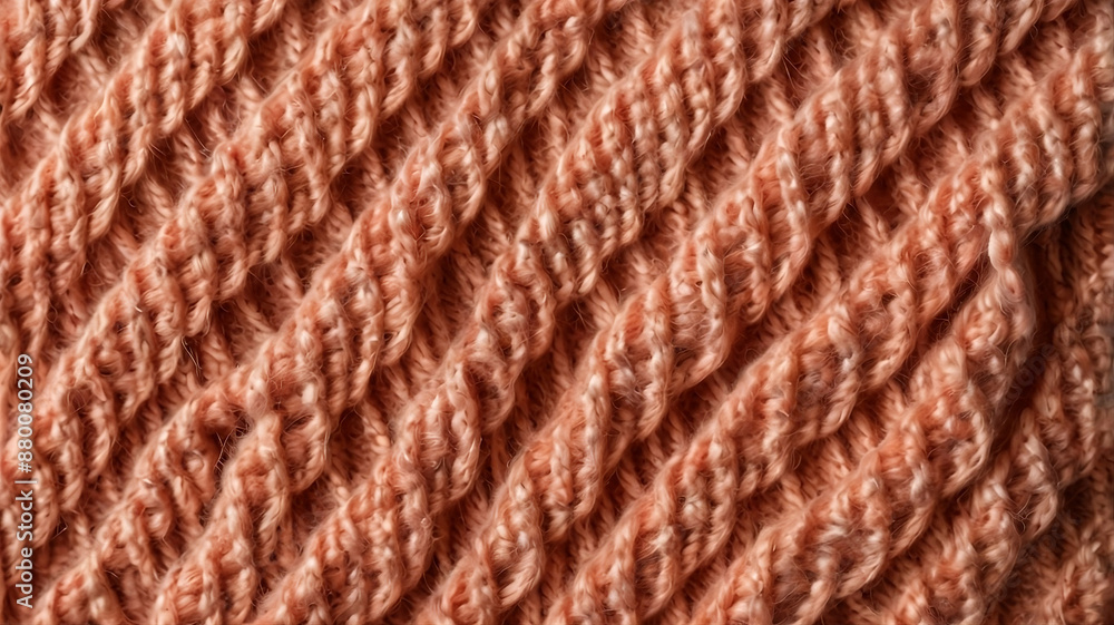 Knitted texture color peach fuzz.4 Knitted texture color peach fuzz.4