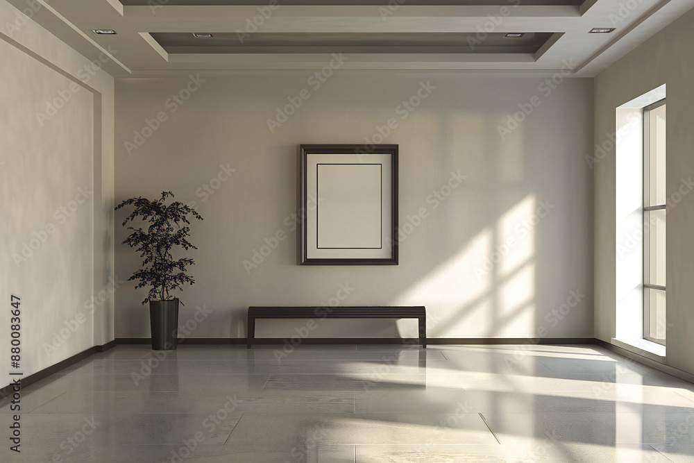 Modern Minimalist Room with Art Frame: Embracing Contemporary Design and Simple Elegance Modern Minimalist Room with Art Frame: Embracing Contemporary Design and Simple Elegance