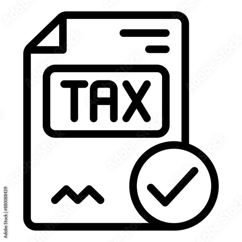 File for managing tax documents icon