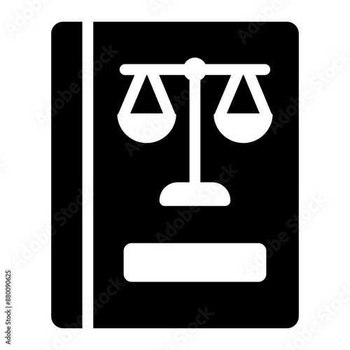 Book containing tax laws and regulations icon