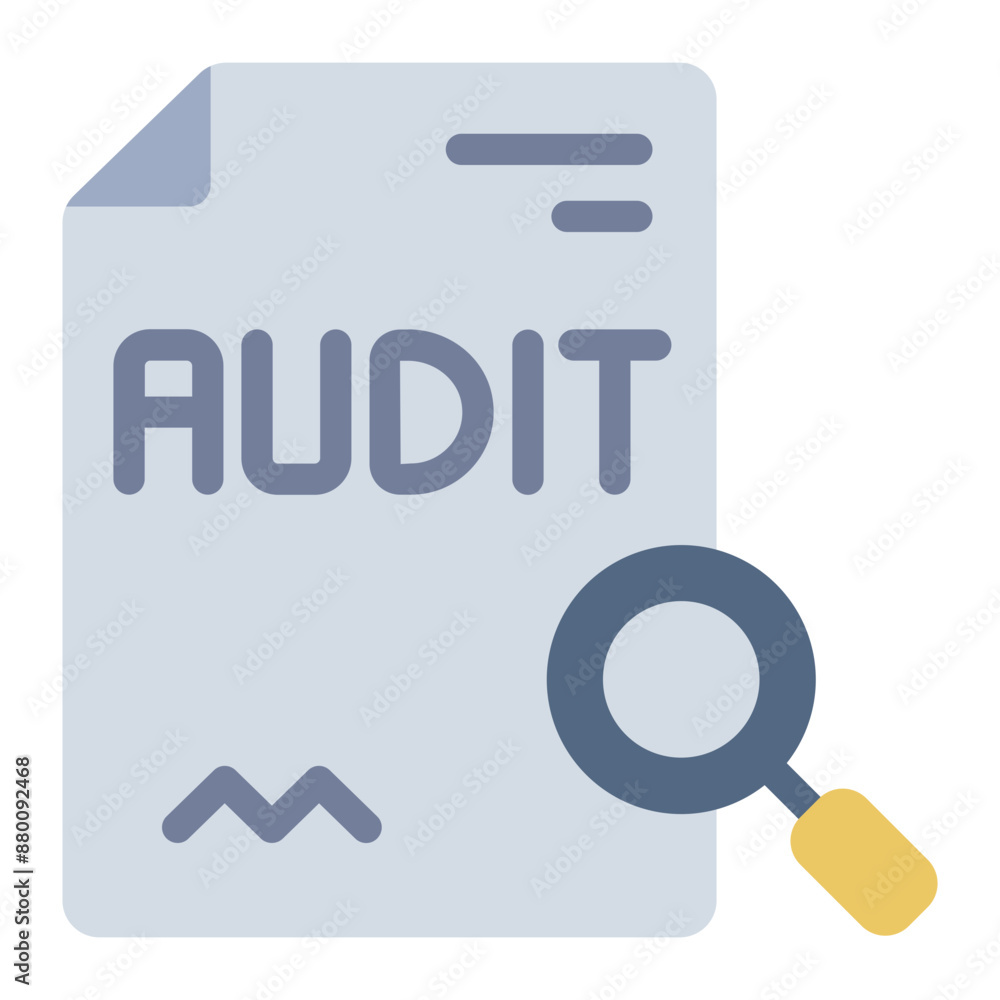 File for auditing tax documents icon File for auditing tax documents icon