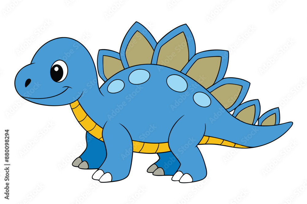 Adorable Dinosaur Vector Illustration: Cartoon, Clipart, Line Art Design Adorable Dinosaur Vector Illustration: Cartoon, Clipart, Line Art Design