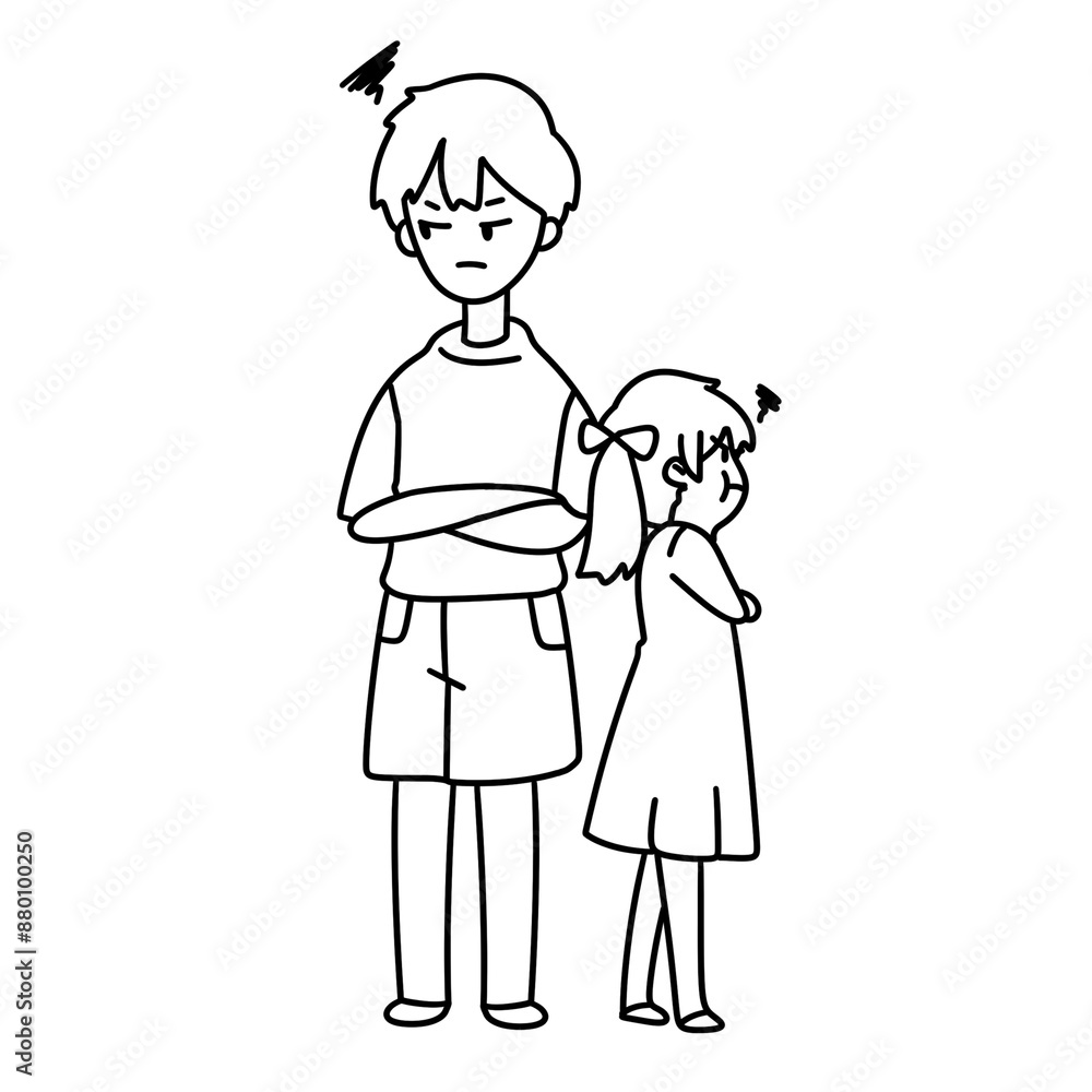 A boy and a girl are standing next to each other A boy and a girl are standing next to each other