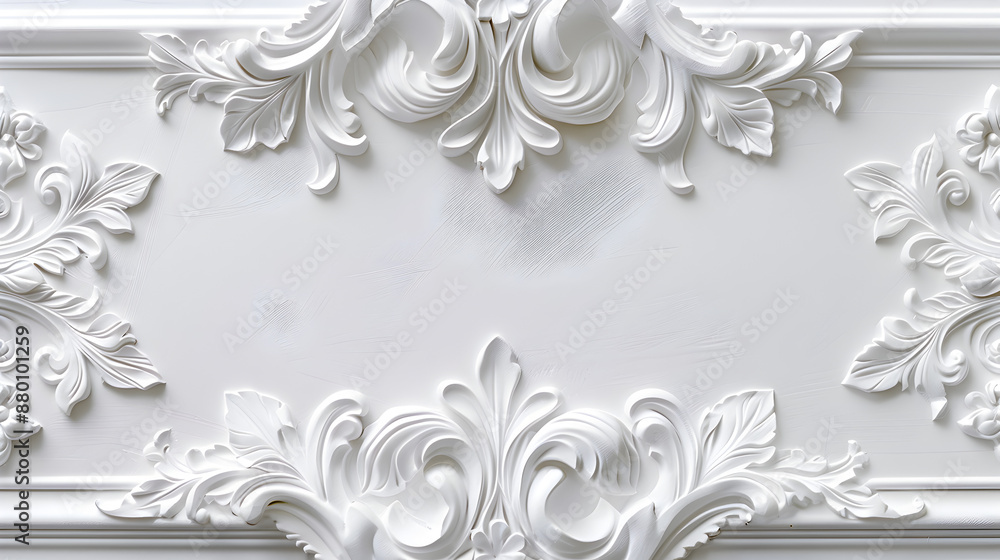 Blank white background carved patterns frame, wallpaper Blank white background carved patterns frame, wallpaper