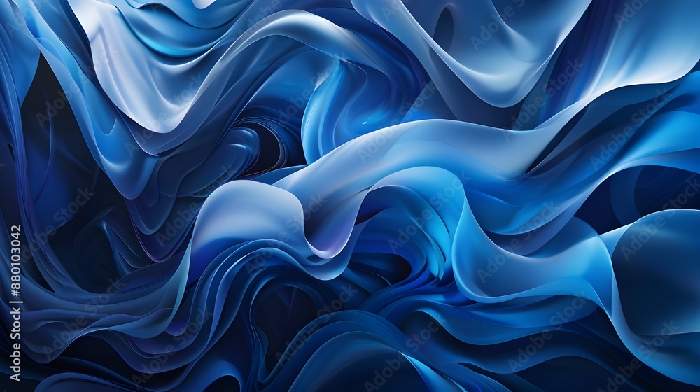 Fototapeta premium blue silk background