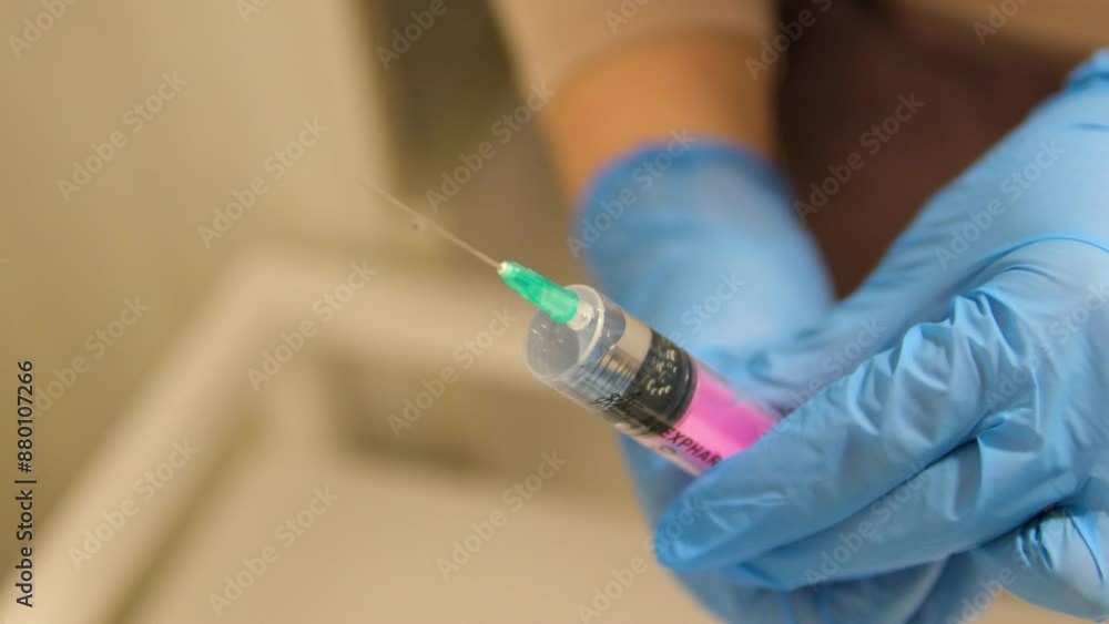 Doctor Making Vaccine Injection To Man Patient. give an injection Doctor Making Vaccine Injection To Man Patient. give an injection