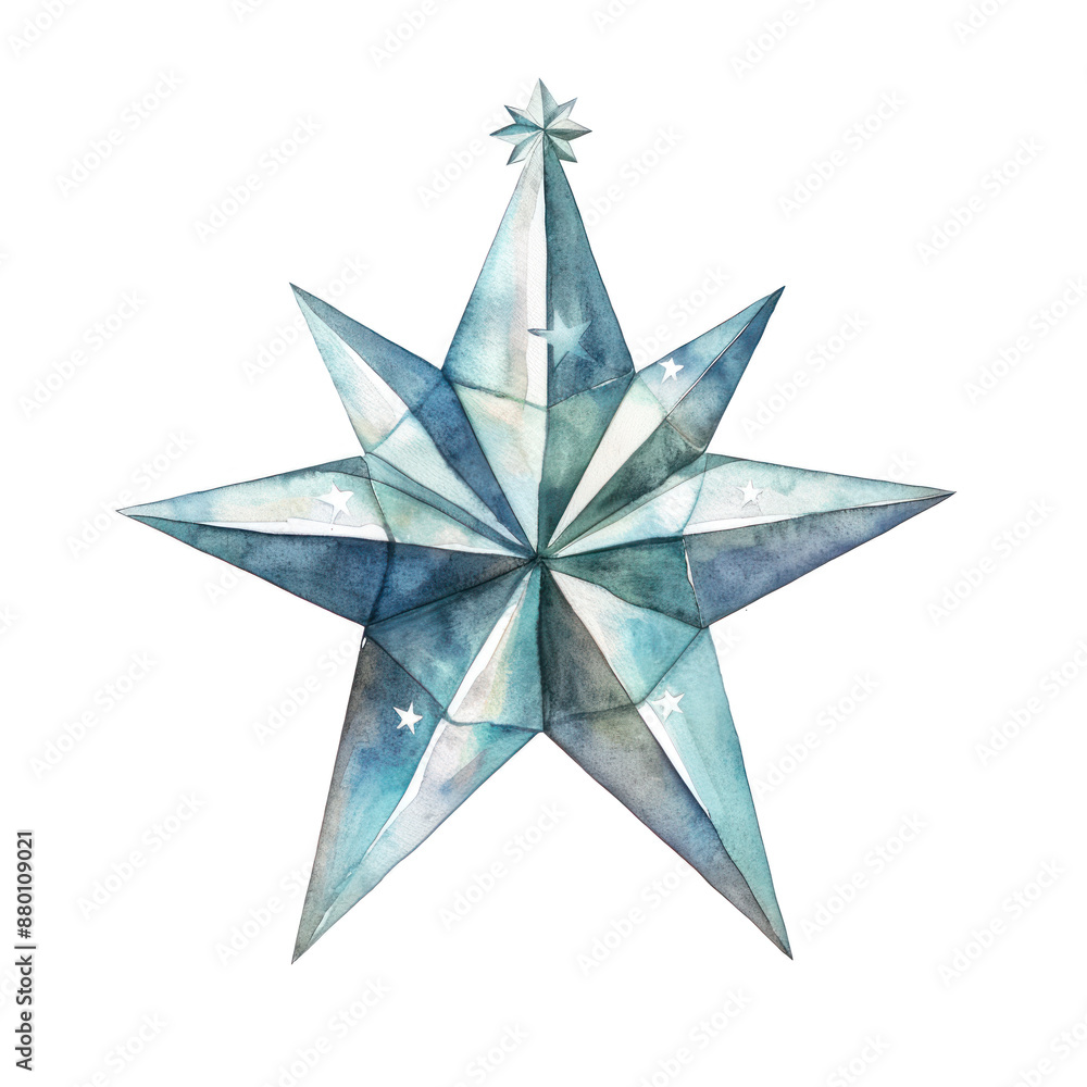 Christmas star watercolor illustration isolated on transparent. Christmas png file for art work.
Christmas star watercolor illustration isolated on transparent. Christmas png file for art work.