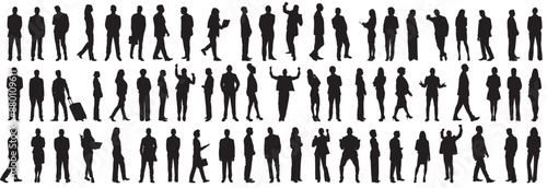 business people silhouette 