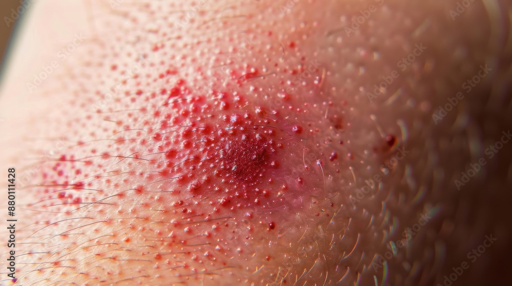 Fototapeta premium Close-up of Skin with Acne