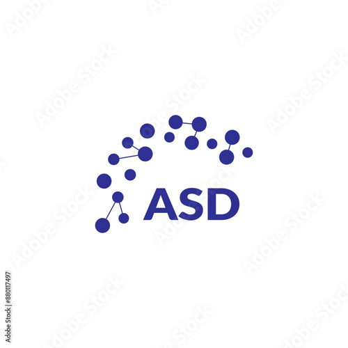 ASD letter logo design on white background. Creative  modern ASD letter logo design. Vector design.