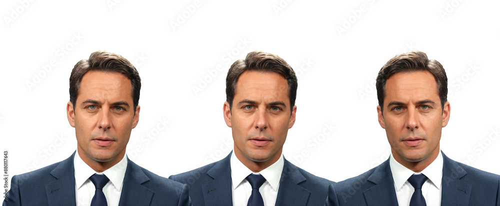 three, Mature adult man wearing suit simple and tie, business or politician or commercial worker or self employed businessman or sales representative, close up face and head and upper body portrait, c three, Mature adult man wearing suit simple and tie, business or politician or commercial worker or self employed businessman or sales representative, close up face and head and upper body portrait, c