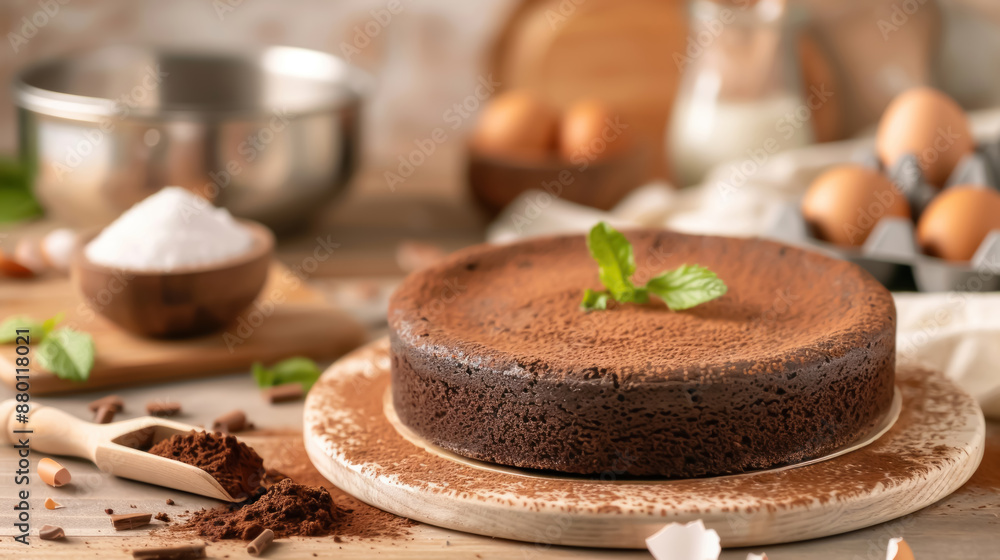 image of a traditional Brazilian nega maluca cake. image of a traditional Brazilian nega maluca cake.