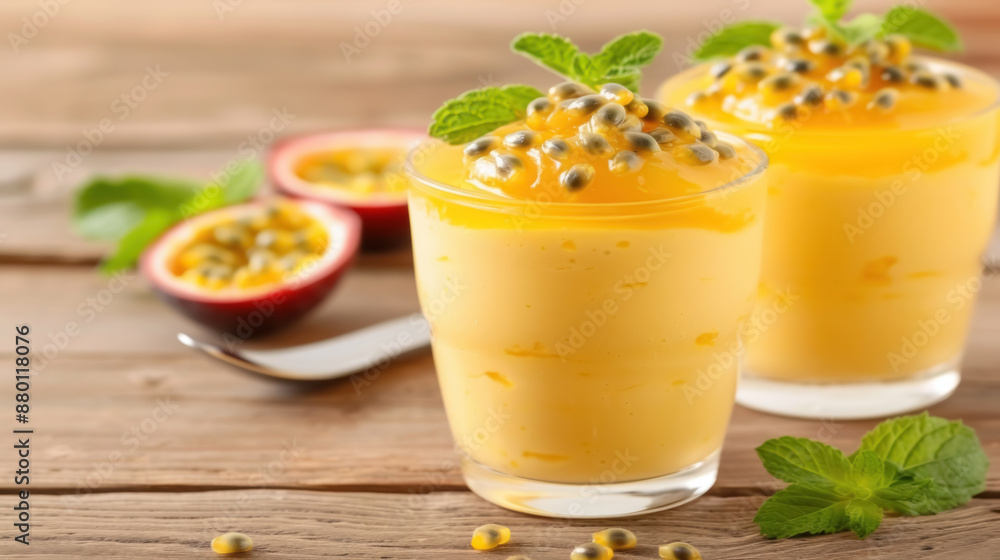 image of a traditional Brazilian receita mousse de maracuja simples. image of a traditional Brazilian receita mousse de maracuja simples.