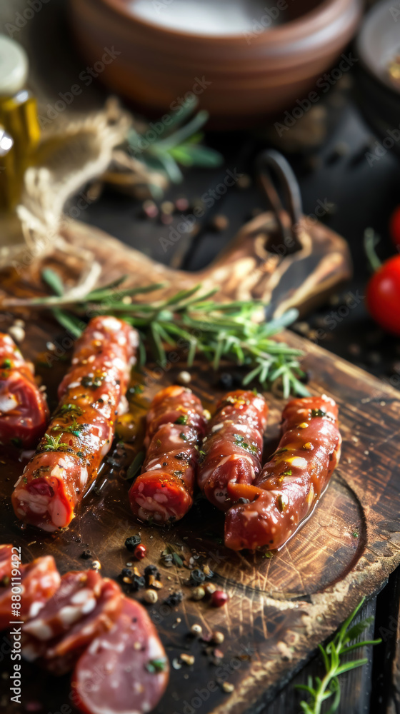 image of Salsicha caseira receita, a culinary dish. image of Salsicha caseira receita, a culinary dish.
