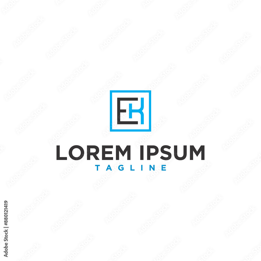 ek ke square logo design ek ke square logo design