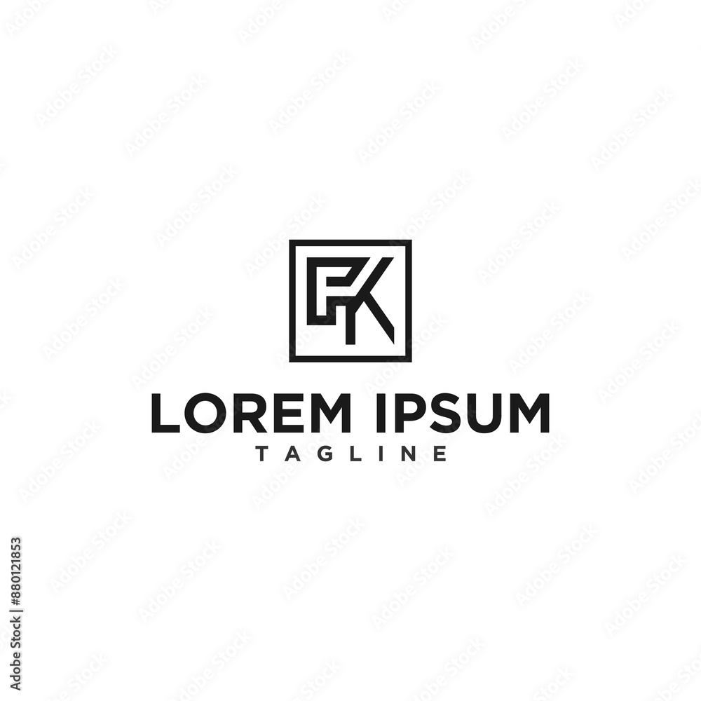 fk or kf square logo design fk or kf square logo design