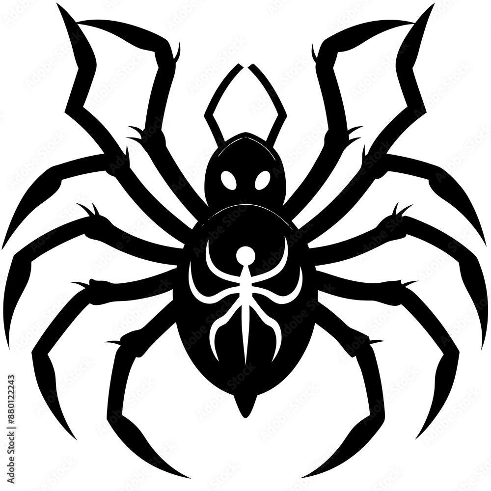 spider vector silhouette illustration and svg spider vector silhouette illustration and svg