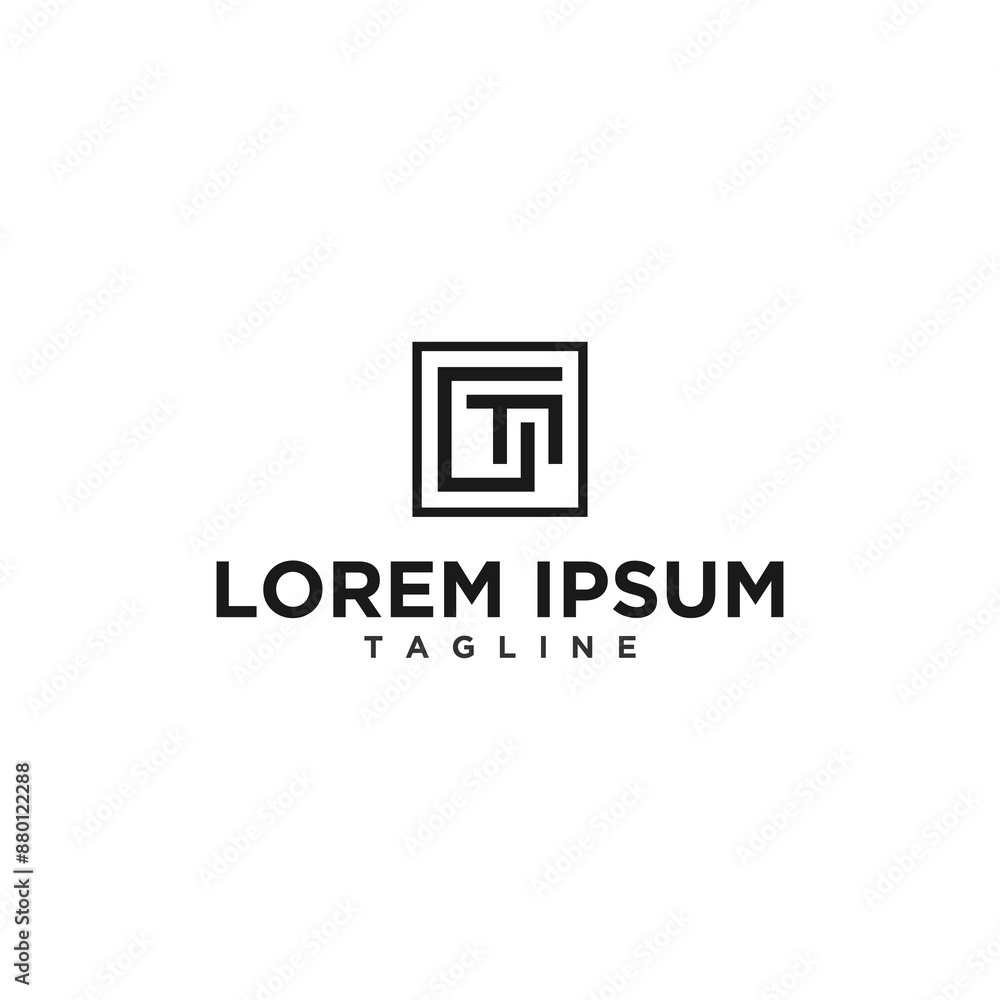 gf or fg square logo design gf or fg square logo design