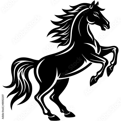 horse vector silhouette illustration and svg