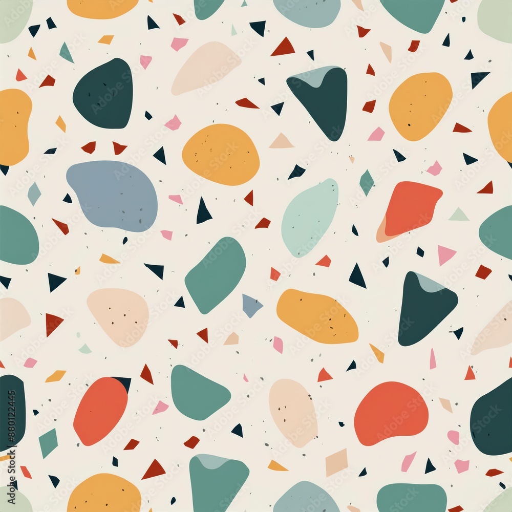 Terrazzo pattern with a seamless Terrazzo pattern with a seamless