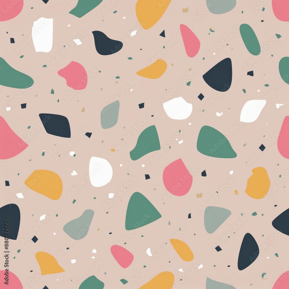 Terrazzo pattern with a seamless Terrazzo pattern with a seamless