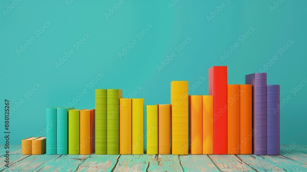 Book Ranking Business Planning Concept with Copy Space Book Ranking Business Planning Concept with Copy Space