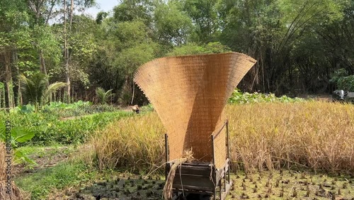 Cu Chi, Viet Nam Cu Chi tunnels were the Viet Cong's base of operations for the Tet Offensive in 1968. Famous tourist attraction in Vietnam photo