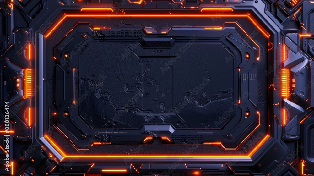 Obraz premium ネオンカラーとデジタルな背景