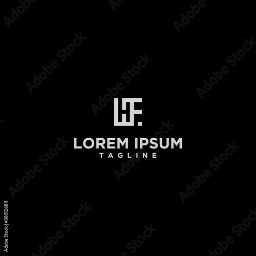 hf square logo design