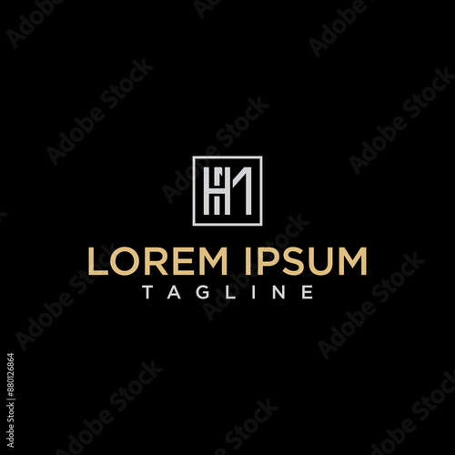 hm square logo design