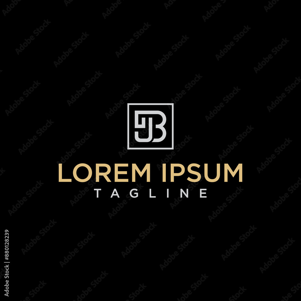 jb square logo design jb square logo design