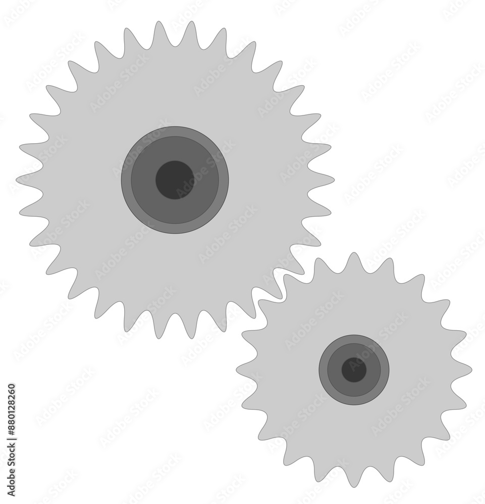 An illustration of a gray gear wheel.
An illustration of a gray gear wheel.
