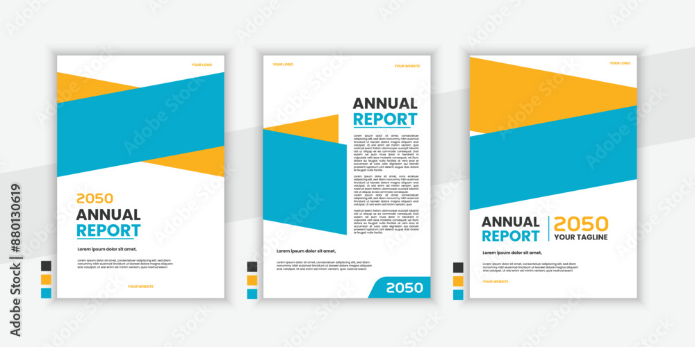 flat design Modern Business annual report cover page a company booklet collection flat design Modern Business annual report cover page a company booklet collection
