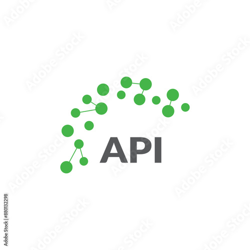 API letter logo design on white background. Creative  modern API letter logo design. Vector design.