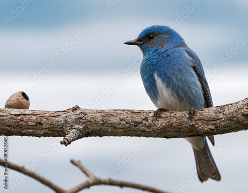 lilac roller, blue jay on a branch, blue jay perched on a branch