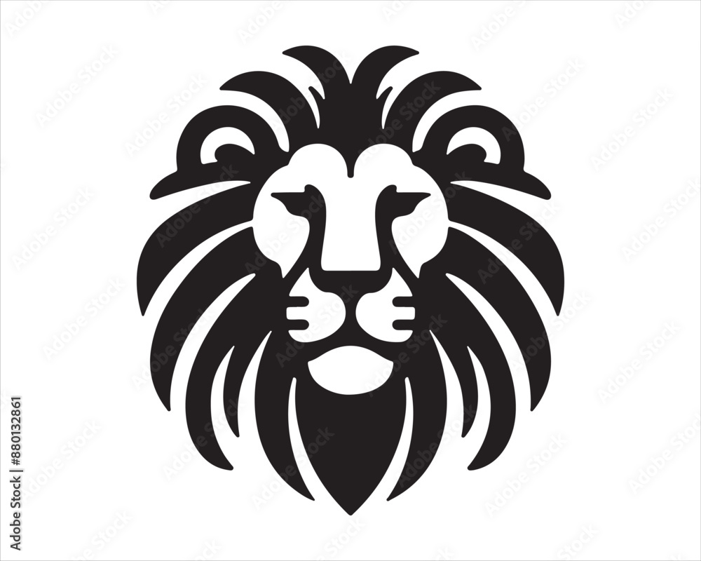 Fototapeta premium Lion logo design vector template. lion head logo design icon vector illustration