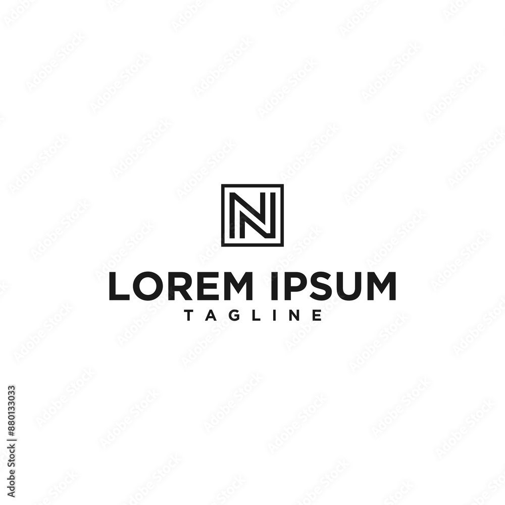 nn square logo design nn square logo design