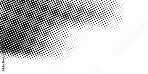 Halftone faded gradient texture. Grunge halftone grit background. White and black sand noise wallpaper. Retro pixilated vector backdrop