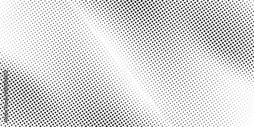 Halftone faded gradient texture. Grunge halftone grit background. White and black sand noise wallpaper. Retro pixilated vector backdrop