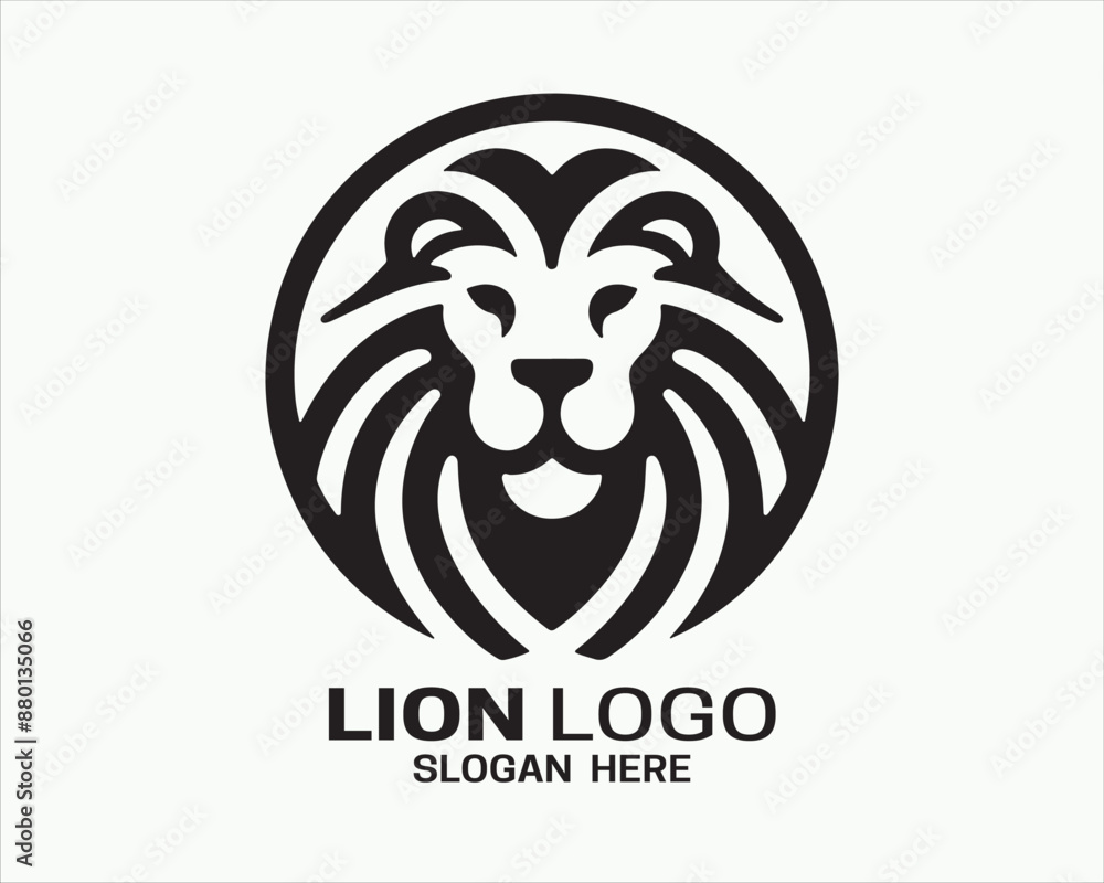 Lion logo design vector template. lion head logo design icon vector illustration Lion logo design vector template. lion head logo design icon vector illustration