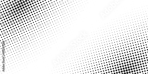 Halftone faded gradient texture. Grunge halftone grit background. White and black sand noise wallpaper. Retro pixilated vector backdrop