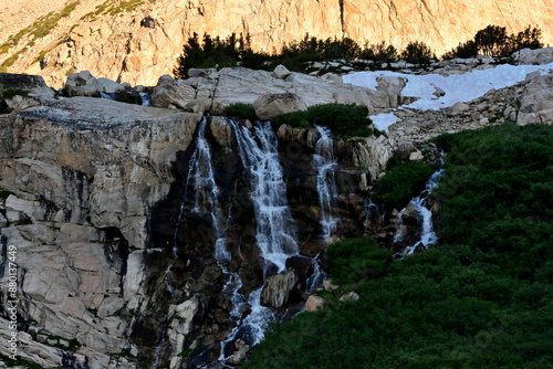 Lee Vining Creek waterfall in the Hoover Wilderness of California.
 photo