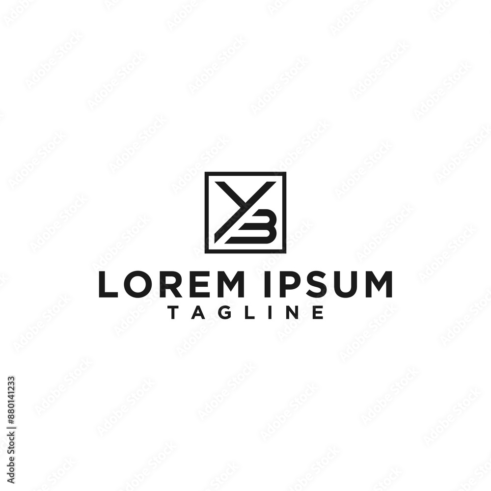 yb or by square logo design inspiration yb or by square logo design inspiration