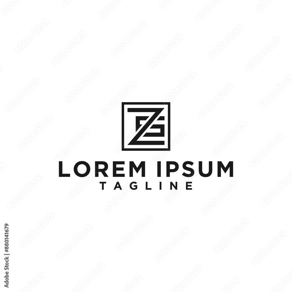 zg or gz square logo design inspiration zg or gz square logo design inspiration