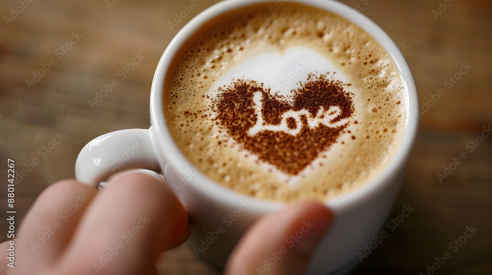 Love Intertwined: Couple Initials in Latte Foam, Personalized Coffee Art for Romance and Connection Love Intertwined: Couple Initials in Latte Foam, Personalized Coffee Art for Romance and Connection