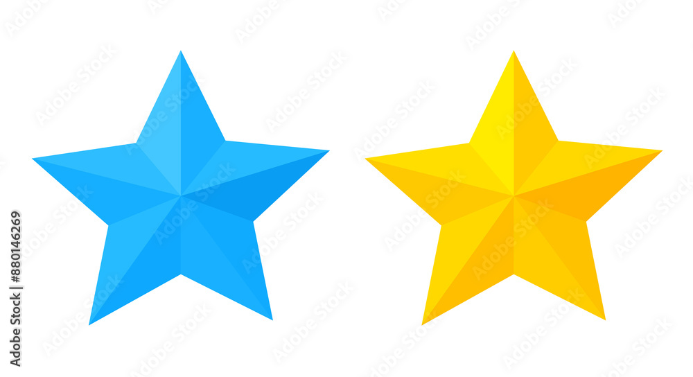 This is a three-dimensional star illustration. This is a three-dimensional star illustration.