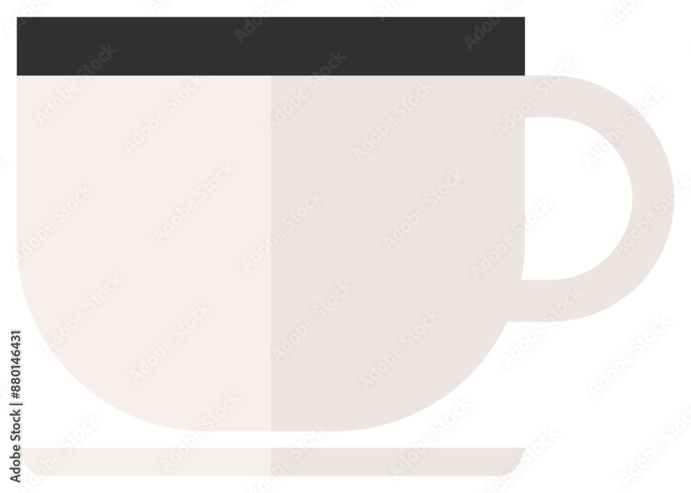 Cup flat vector icon isolated on white background. Cup flat vector icon isolated on white background.