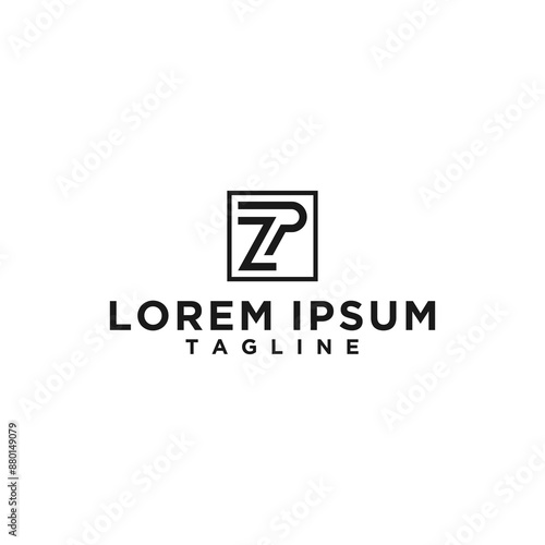 Free Download zp or pz square logo design inspiration - GFXLoad