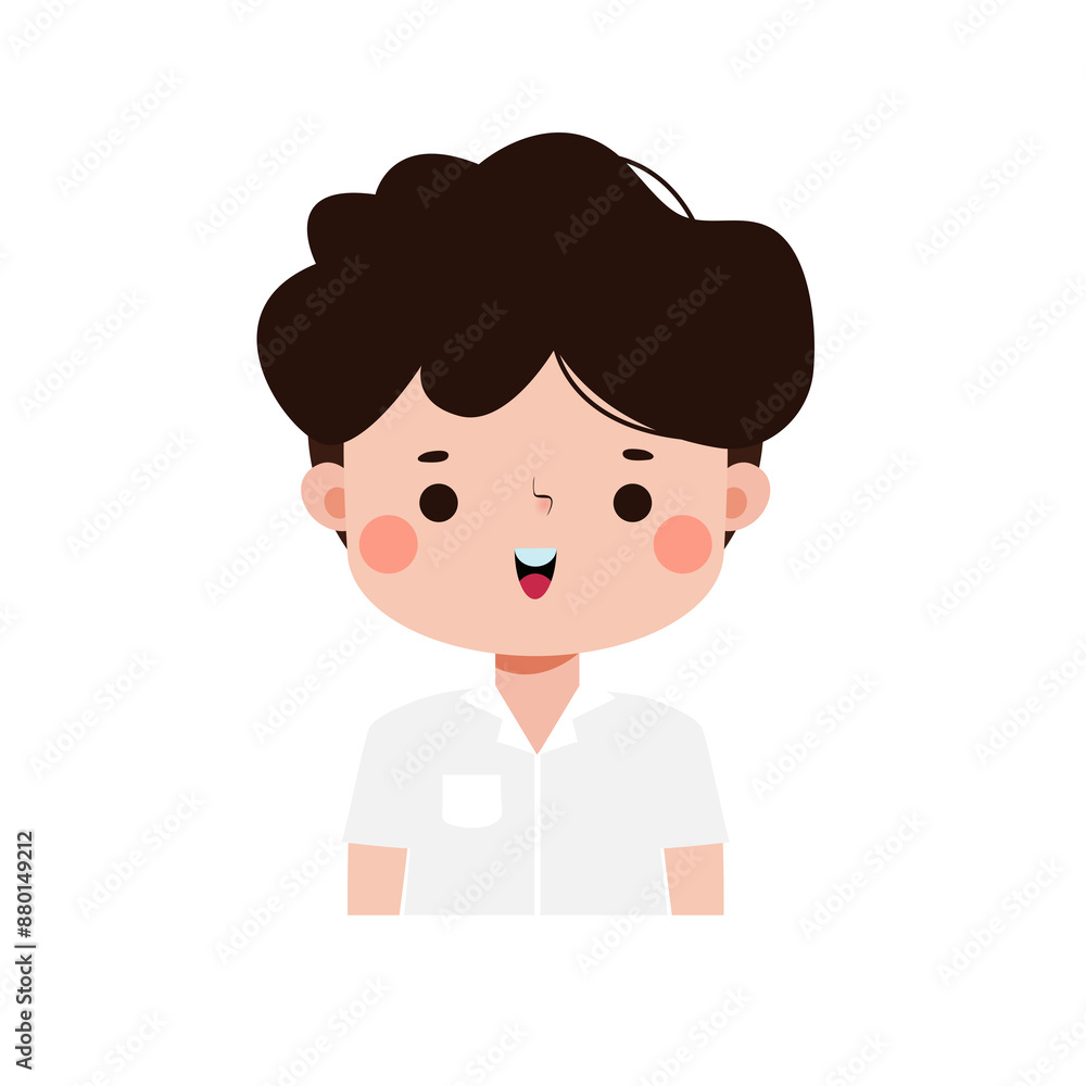 cute cartoon thai student character, back to school, Illustration flat style Png cute cartoon thai student character, back to school, Illustration flat style Png