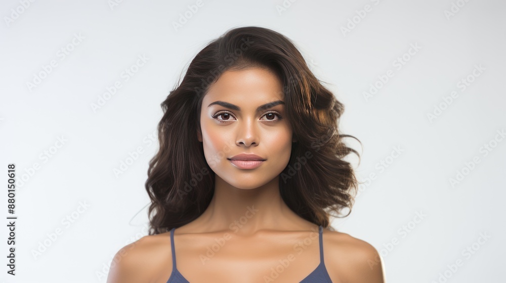 Beautiful Latin American woman posing confidently Beautiful Latin American woman posing confidently